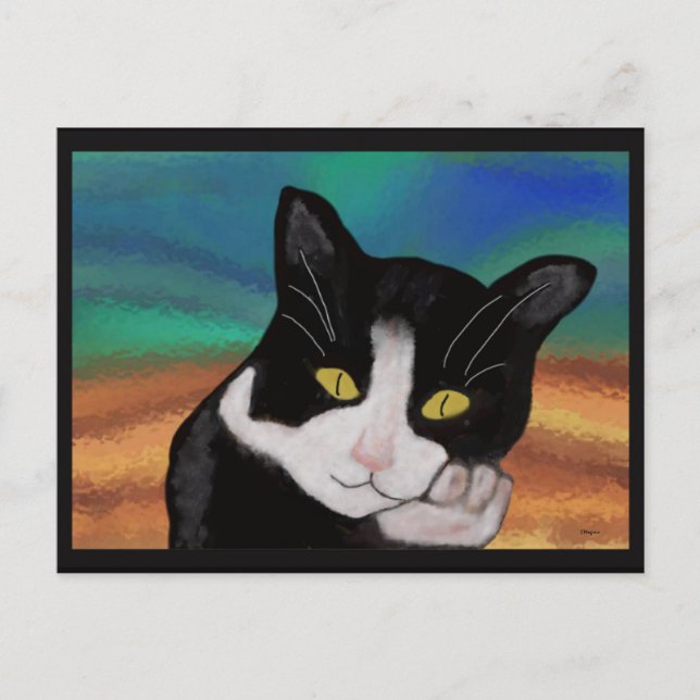 Tuxedo, Cat-vykort Vykort (Framsida)