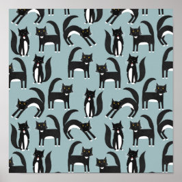 Tuxedo Cats Poster