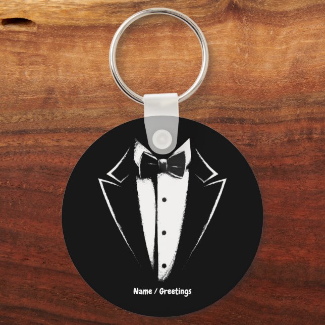Tuxedo Classic Party-konsertfestivaldesign Nyckelring (Framsida)