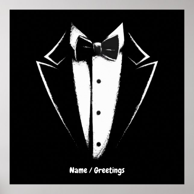 Tuxedo Classic Party-konsertfestivaldesign Poster (Framsidan)