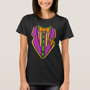 Tuxedo Costume Mardi Gras Carnival Parad Masquera T Shirt