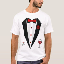 Tuxedo Costume Valentine Day Formal Tux T Shirt