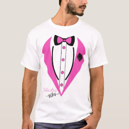 Tuxedo Costume Valentine Day Rosa Tuxedo T Shirt