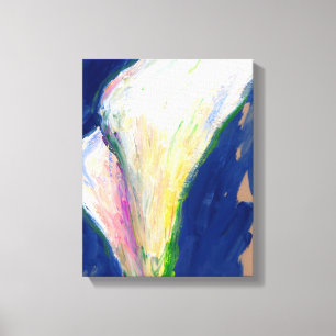 Tuxedo Cuff White Calla Lilies Canvas Art Skriv ut