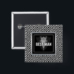 Tuxedo groomsman, best man black and white tuxedo knapp<br><div class="desc">Svartvit anpassade, knapp för bästa man namn. Det kommer att bli underbart för årsdagar, eller som en bröllop-gåva osv. Vad ni än väljer att ge ge denna samling som gåva till, kommer det definitivt att ge ett varmt leende och en uppriktig uppskattning till hjärtat och sinnet hos den speciella personen....</div>