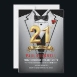 Tuxedo-inbjudan på 21:a födelsedag inbjudningar<br><div class="desc">White Tux White Tuxedo-inbjudan,  Tuxedo-födelsedagsinbjudan,  svart tidsinbjudan,  hemlig,  spion,  elegant,  manar,  bukslips,  kostym,  agent,  21:a födelsedag</div>