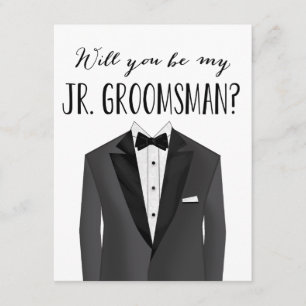 Tuxedo Junior Groomsman Groomsman Inbjudningar