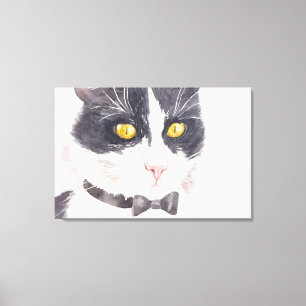 Tuxedo-katt Canvastryck
