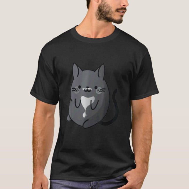 Tuxedo Katt Djur  Idé T Shirt (Framsida)