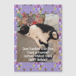 Tuxedo Katt Glad Födelsedag Berörande Tår Magnet