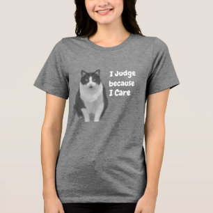 Tuxedo katt jag dömer t shirt