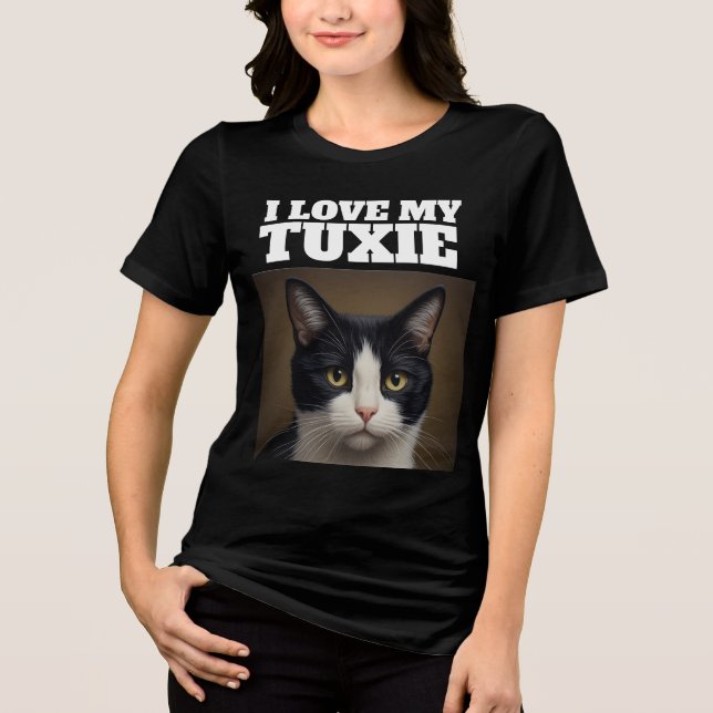 TUXEDO KATT KÄRLEK T-SHIRT (Framsida)