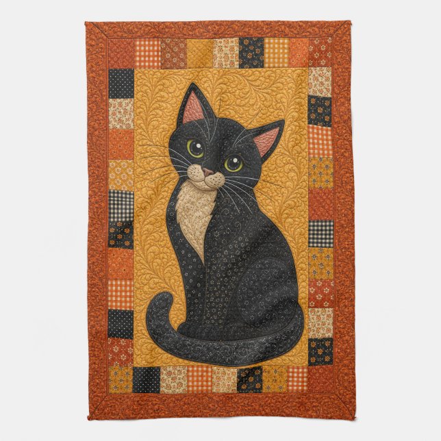 Tuxedo Katt Kofil  Kökshandduk (Vertikal)
