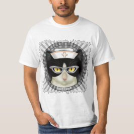 Tuxedo Katt Sjuksköterska T-Shirt