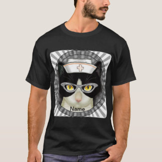 Tuxedo-kattsköterska T Shirt