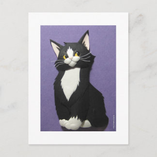 Tuxedo Kitten Postcard Vykort