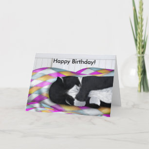 Tuxedo-kort för grattis på födelsedagen kort