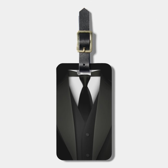 Tuxedo-Kostym-bagagemärkning Bagagebricka (Vertikal Framsida)