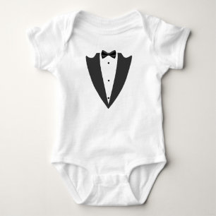 Tuxedo kostym och bågsvarv T-Shirt Ba
