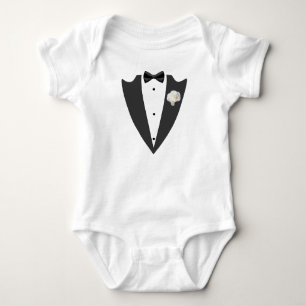 Tuxedo kostym och bågsvarv T-Shirt Ba