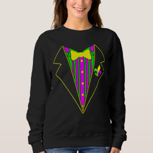 Tuxedo Mardi Gras Roligt Karneval Festival Fest Kl T Shirt