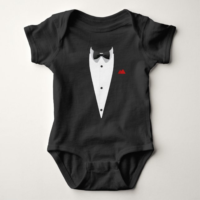 Tuxedo med Bowtie For Bröllop Nyårsafton T Shirt (Framsida)