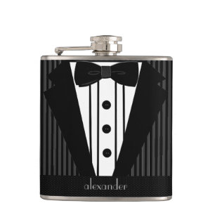 Tuxedo med Personlig Namn Fickplunta