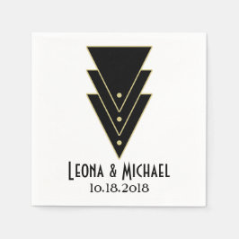 Tuxedo Modern Art Deco Pappersservett