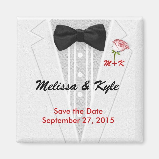 Tuxedo Monogram med Ro Magnet (Framsidan)