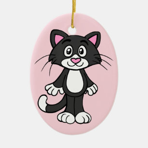 Tuxedo-porcelain-ornament Julgransprydnad Keramik