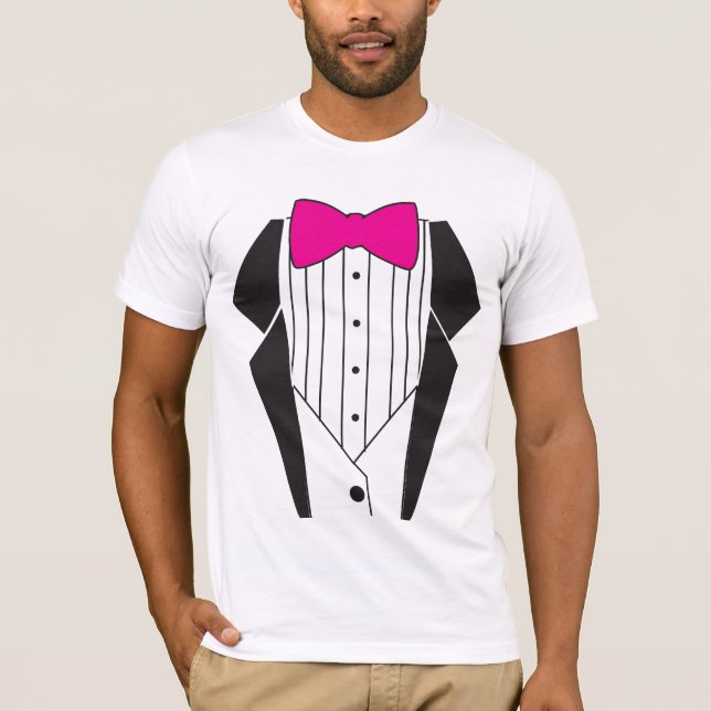 tuxedo-rosa t-shirt (Framsida)