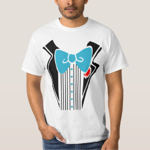 Tuxedo Shirt - Blue Tie T-shirt