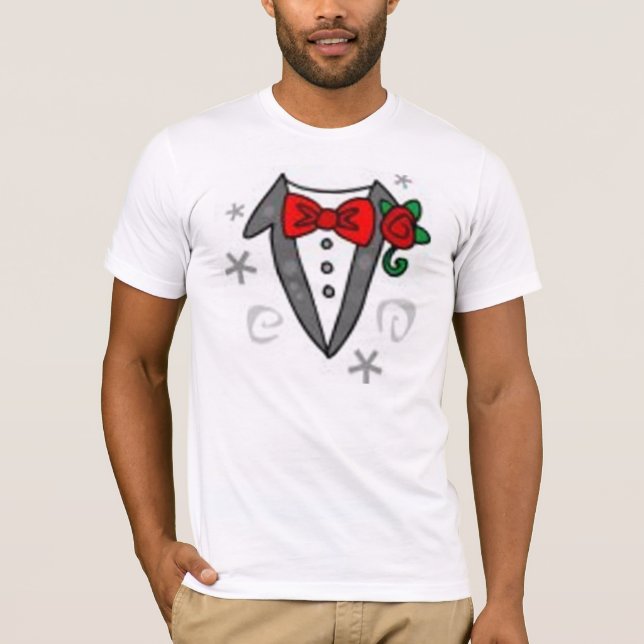 Tuxedo Shirt T-shirt (Framsida)