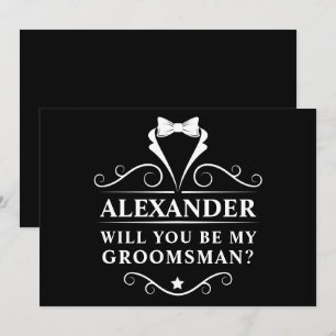 Tuxedo slips kommer du att bli min bestman kort