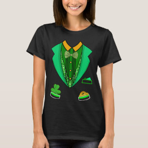 Tuxedo St Patrick s Day Kostym Vest Party Boys Gir T Shirt