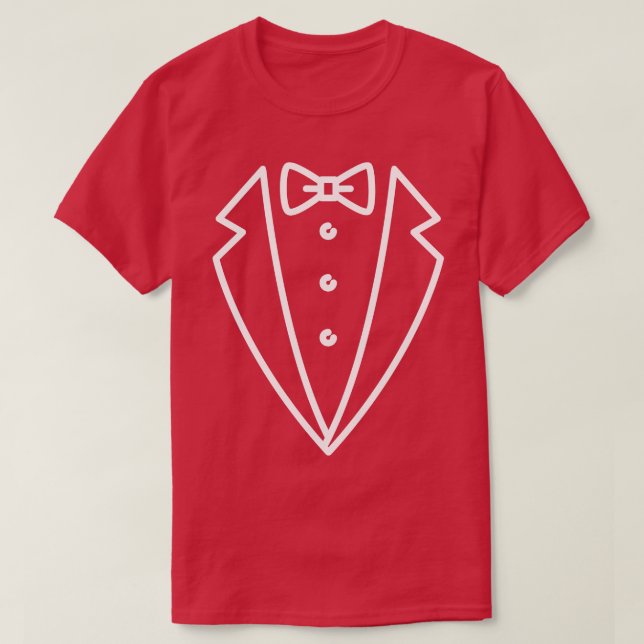 Tuxedo Stil T Shirt (Design framsida)