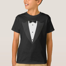Tuxedo svart och vit T-Shirt