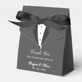 Tuxedo Wedding Favor Boxes (Bride Groom) Presentaskar