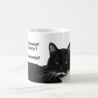Tuxedokatt Allvarligt Magisk Mugg