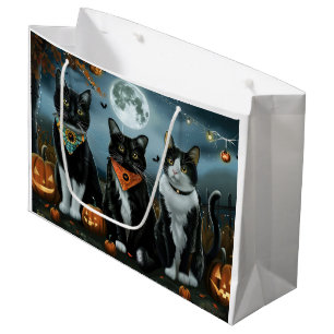 Tuxedokatt Halloween Kuslig