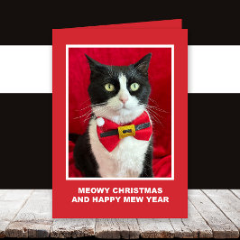 Tuxedokatt Julkort Meowy Kort