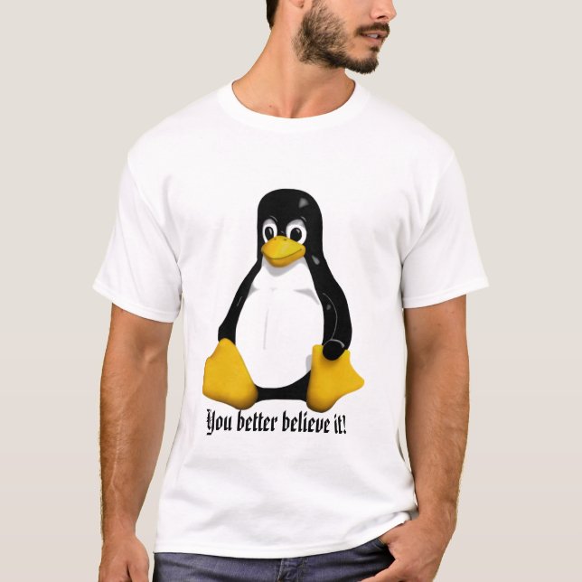 tuxen förbättrar du tro den! tröja (Framsida)