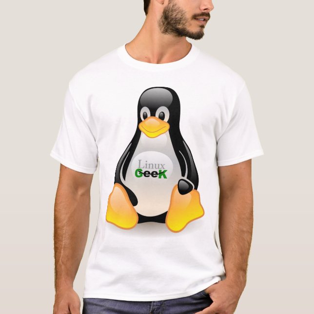 TuxLinuxGeek T-shirt (Framsida)