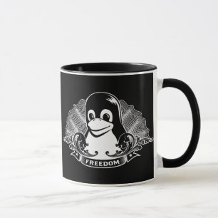 Tuxpingvin - (linuxen, den öppna källan, Copylef Mugg