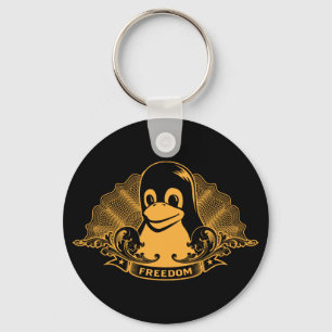 Tuxpingvin - (linuxen, den öppna källan, Copylef Nyckelring