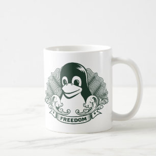 Tuxpingvin - (linuxen, den öppna källan, Copyleft, Kaffemugg