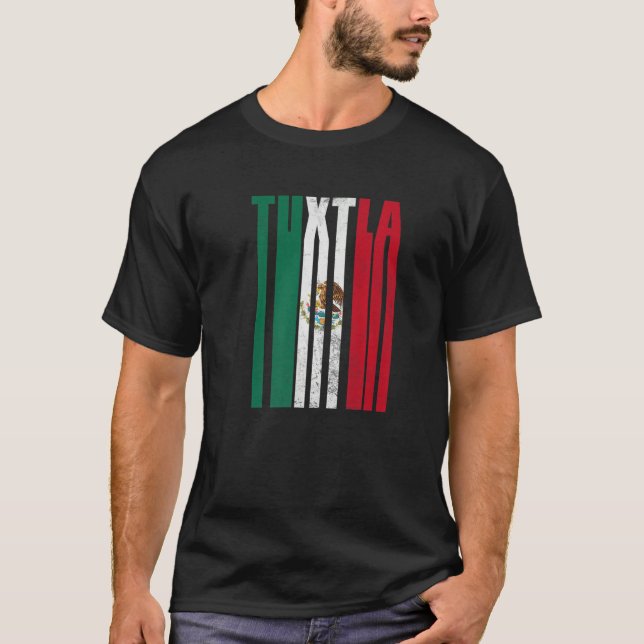Tuxtla Gutiérrez Chiapas con Águila Mexicana T Shirt (Framsida)