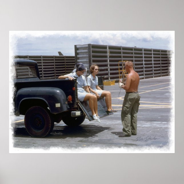 Tuy Hoa AFB Vietnam 1969 C Skriv ut Poster (Framsidan)