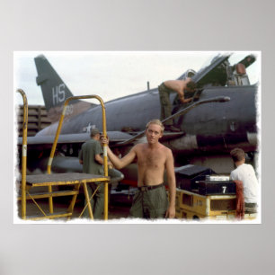 Tuy Hoa AFB Vietnam 1969 Skriv A Poster