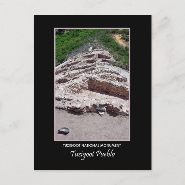 Tuzigoot Pueblo #712b Vykort (Framsida)